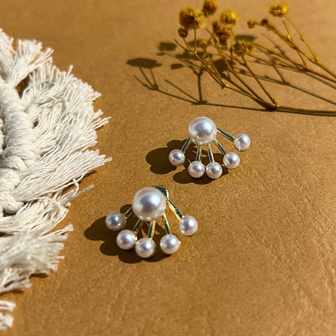 Anti-Tarnish Pearl Drop Earrings – Everyday Ethnic Wear