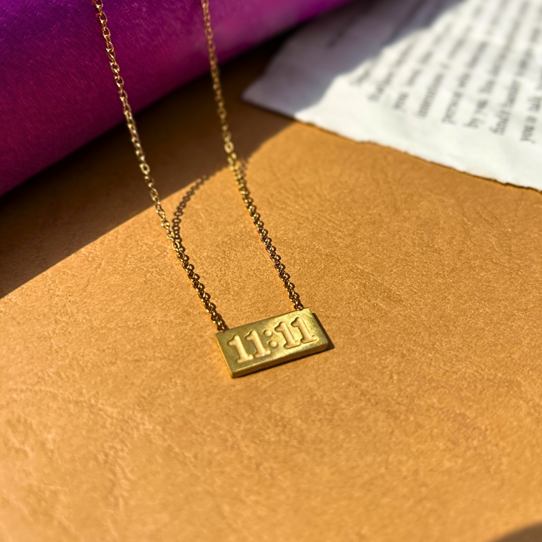 Anti-Tarnish 11:11 Bar Necklace