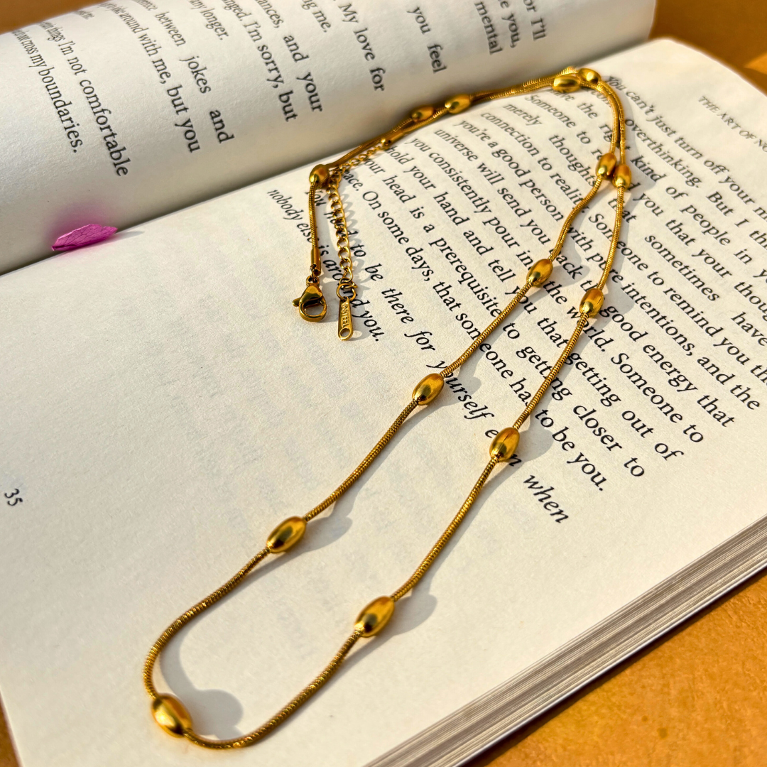 Anti-Tarnish Gold Pendant Necklace