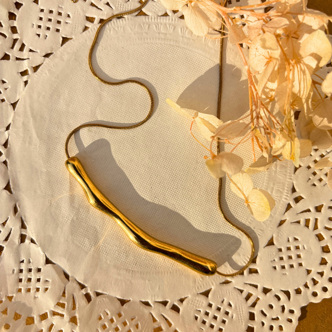 Anti-Tarnish Gold Pendant Necklace
