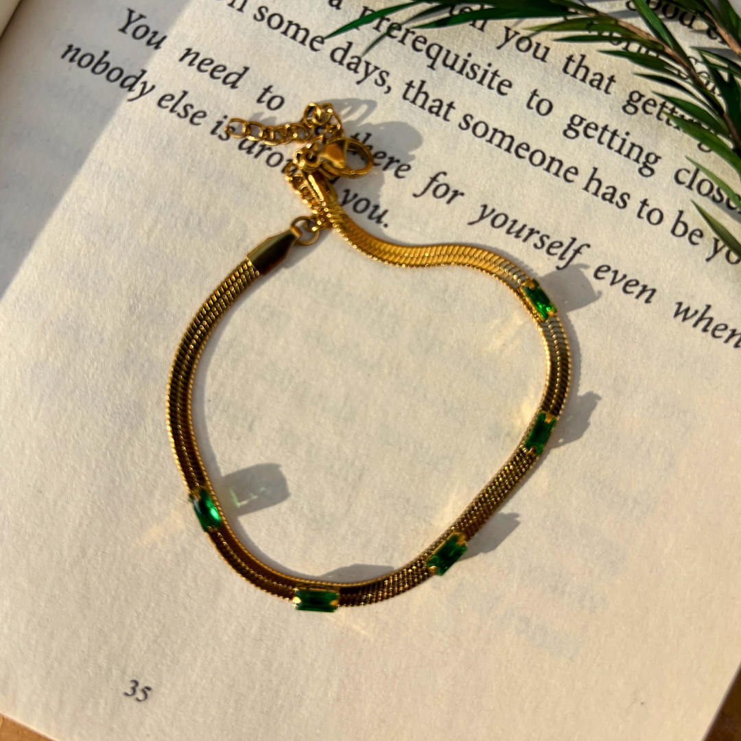 Anti-Tarnish Gold Slim Bangle Bracelet
