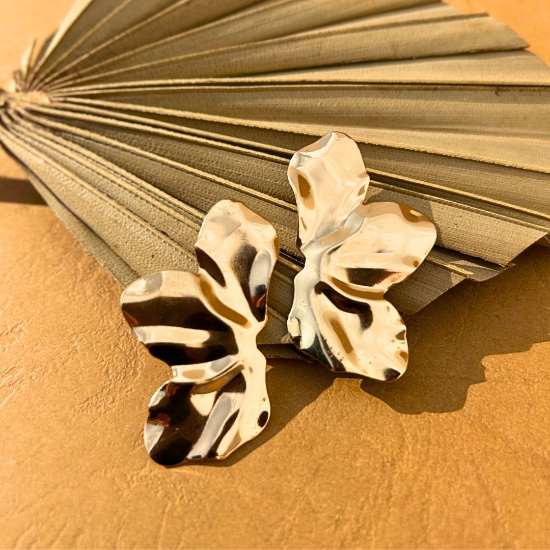 Ornikaa Classic Gold-Tone Anti-Tarnish Earrings