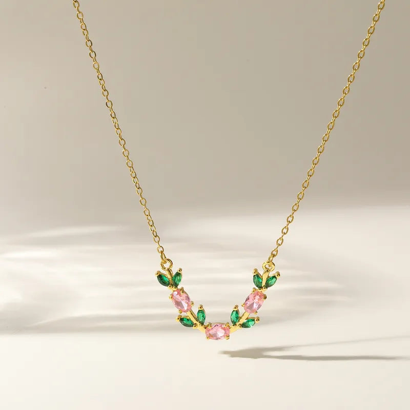 Anti-Tarnish Dainty Floral Necklace