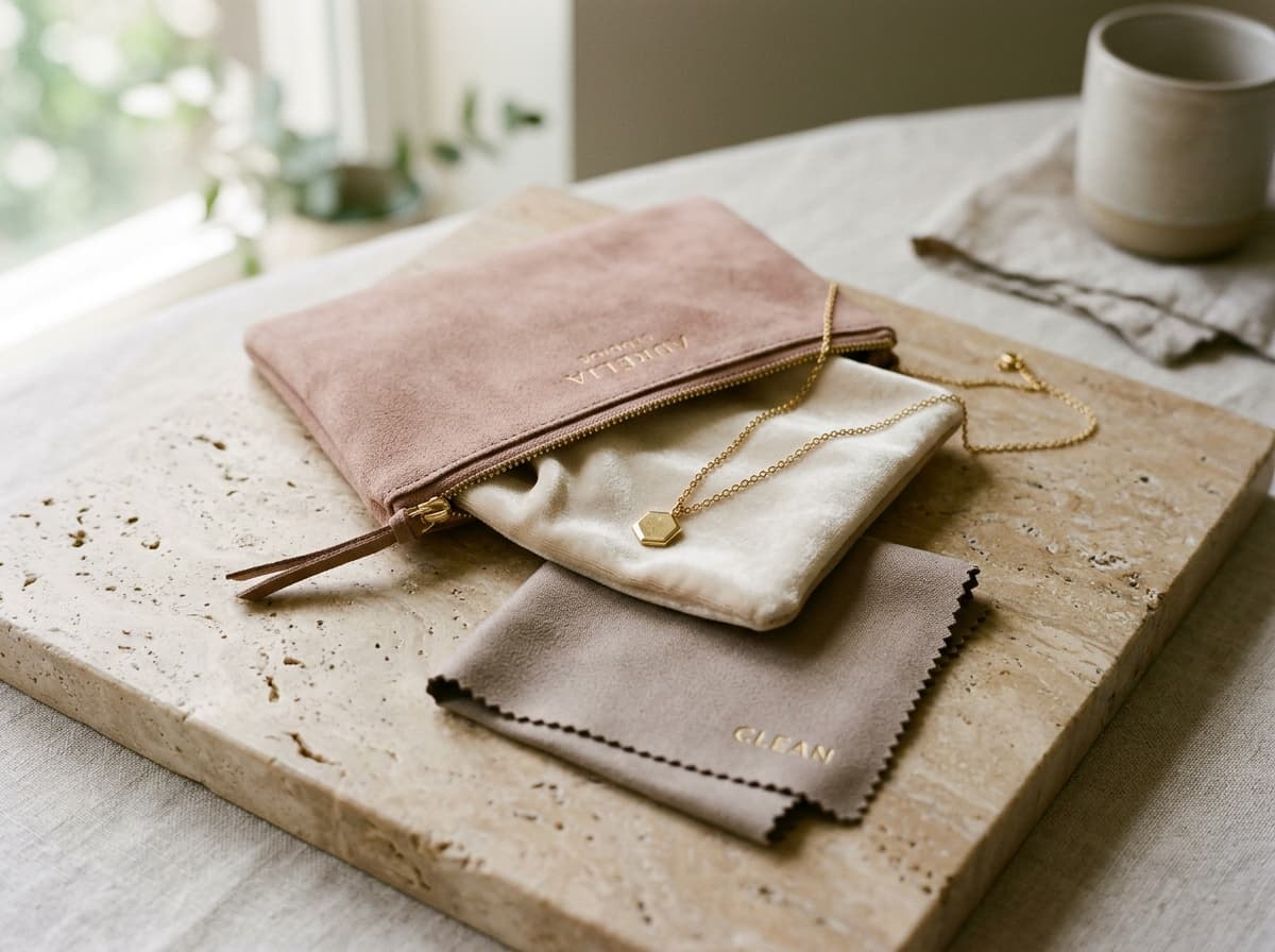 ORNIKAA Jewellery Care Rituals with Micro-suede Pouch