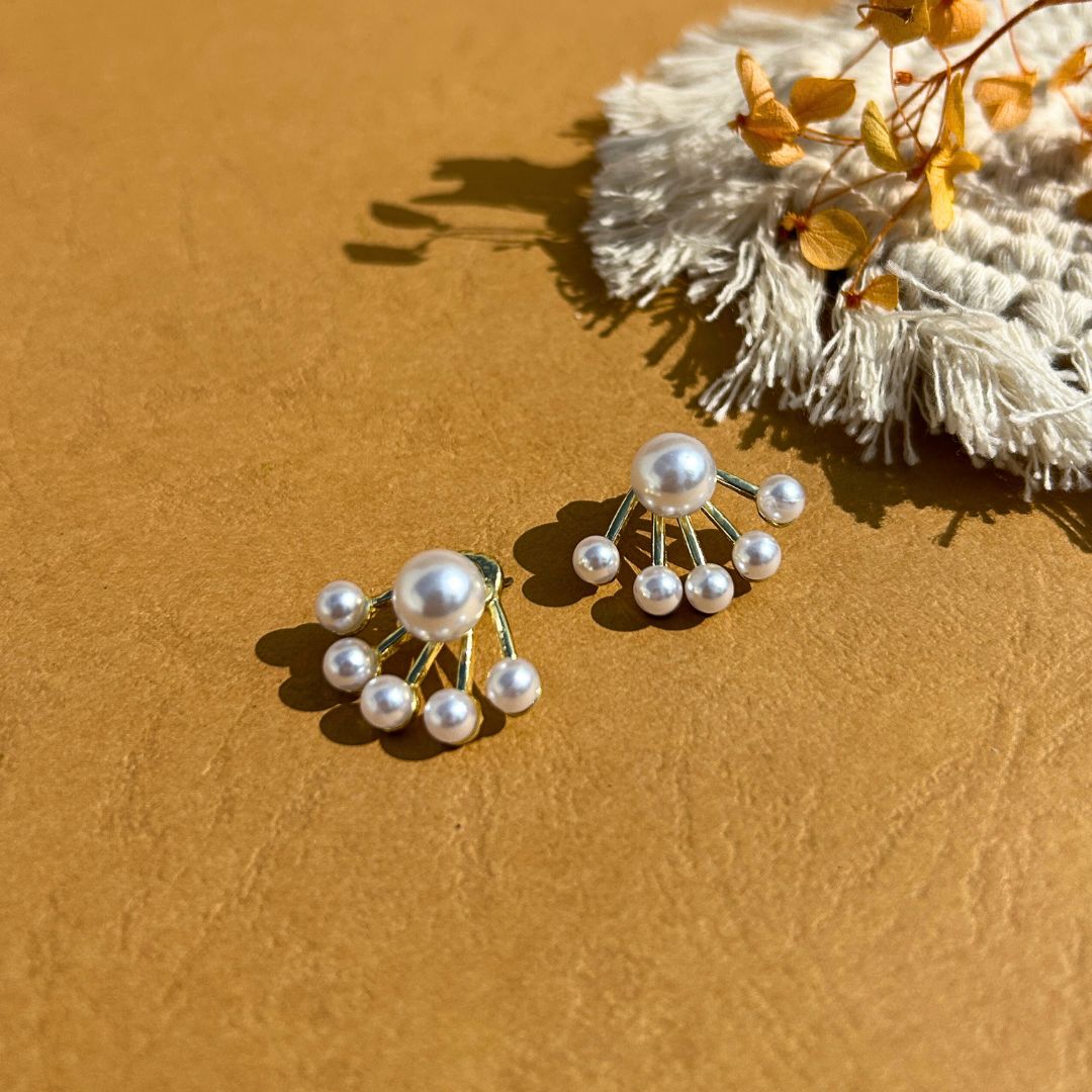 Ornikaa Classic Gold-Tone Anti-Tarnish Earrings