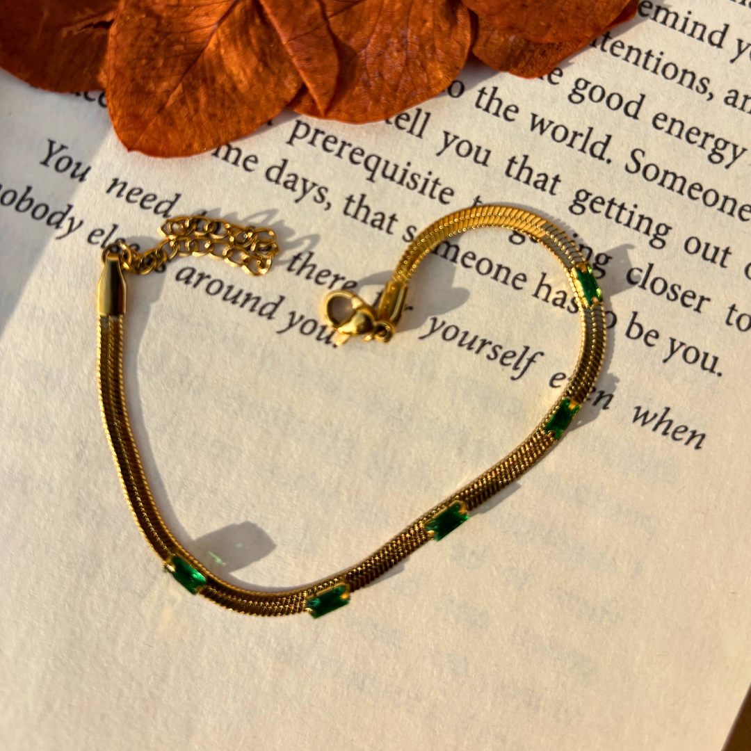 Anti-Tarnish Gold Slim Bangle Bracelet
