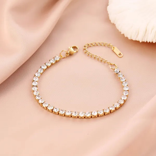 Anti-Tarnish Silver CZ Tennis Bracelet